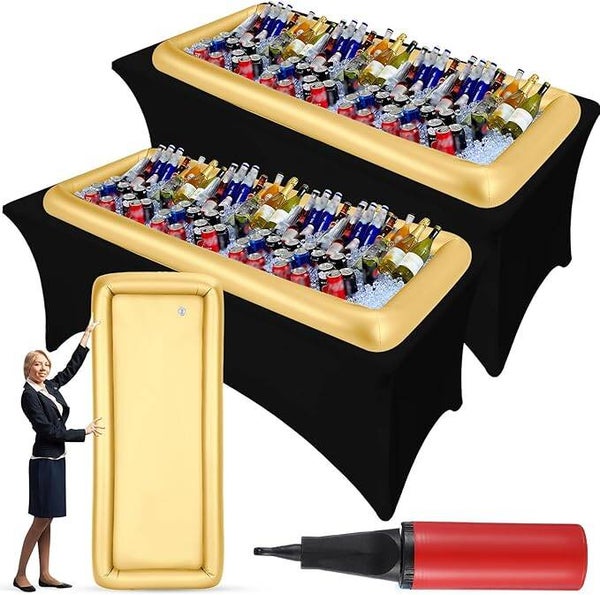Inflatable serving bar