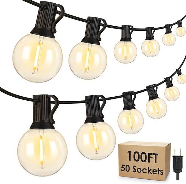 100ft LED outdoor string lights