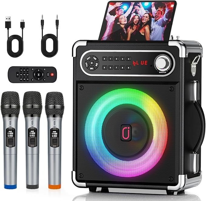 Portable Bluetooth karaoke machine
