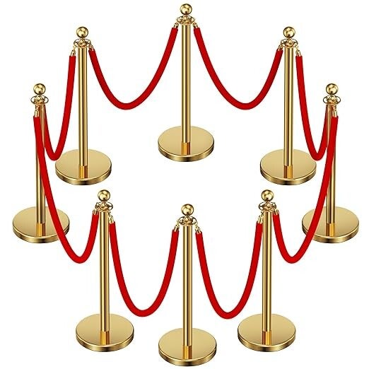 Stanchions and velvet ropes