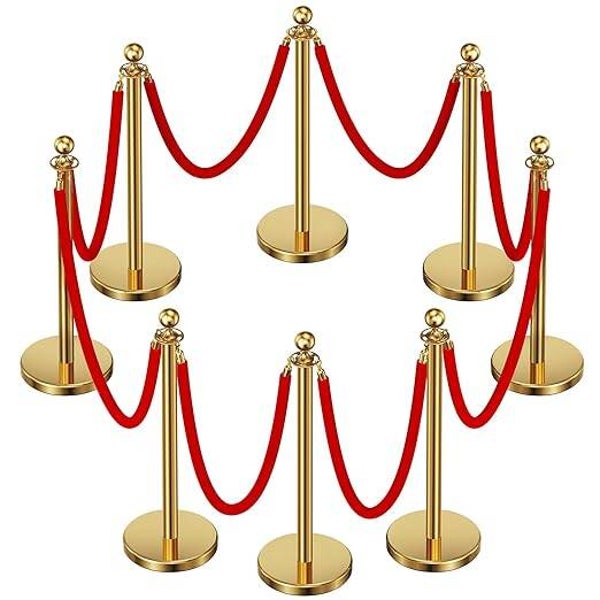 Stanchions and velvet ropes