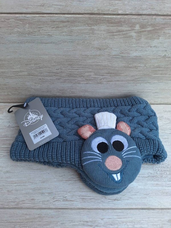 BANDEAU SERRE TETE CACHE- OREILLES " RATATOUILLE ".