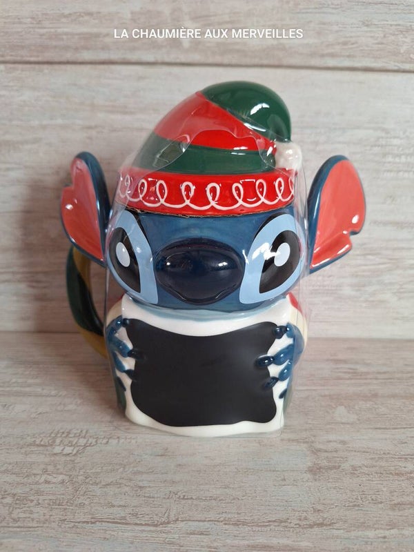 MUG DISNEYLAND PARIS " STITCH ELFE DE NOEL "