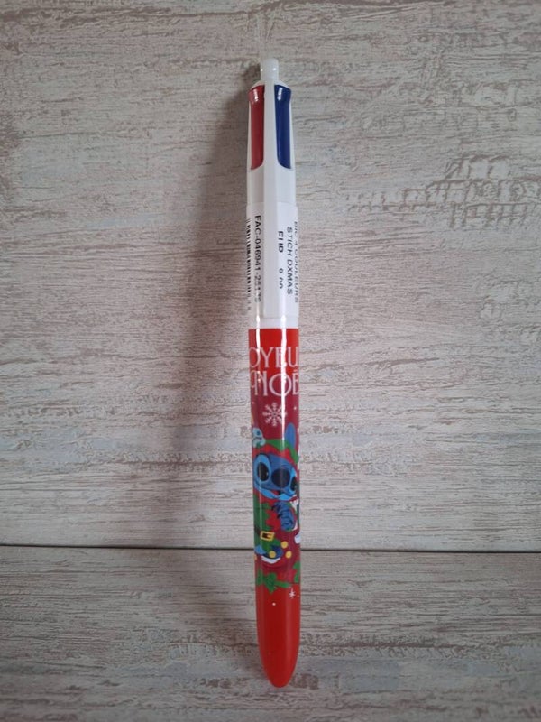 BIC 4 COULEURS "  STITCH NOEL "