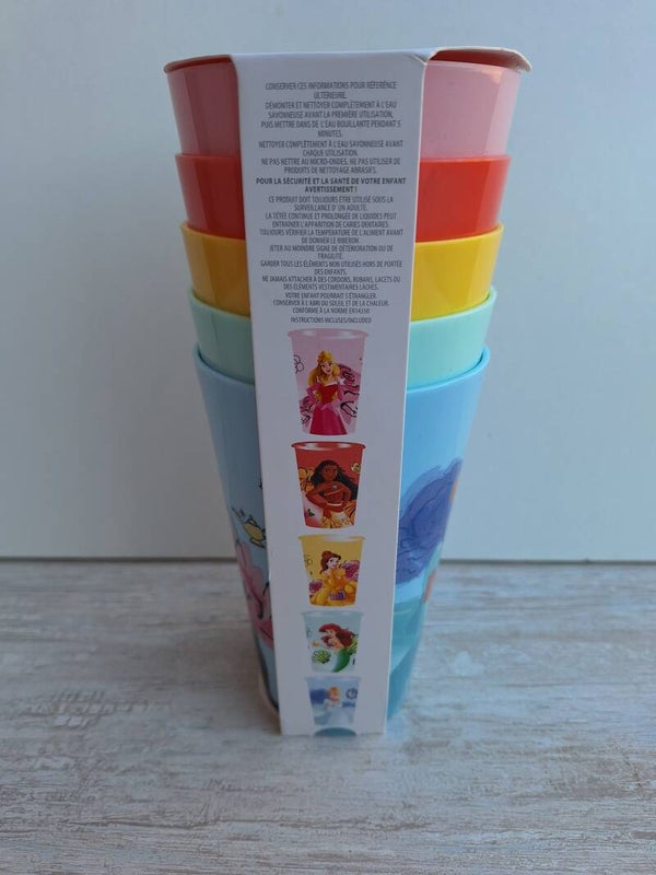 Set de 5 goblets PRINCESSES DISNEY
