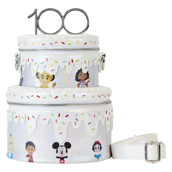 Sac à bandouilière LOUNGEFLY -   "GATEAU DE CELEBRATION DES 100 ANS DISNEY"