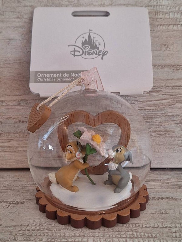 ORNEMENT DE NOEL " PANPAN et MISS BUNNY "