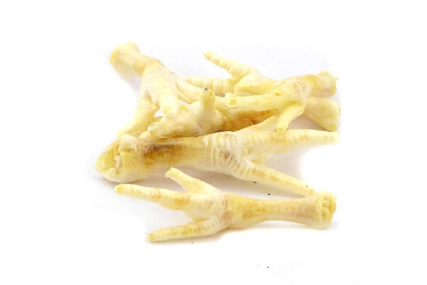 Witte kippenpoten (gepoft) – krokante hondensnack - 100% natuurlijk