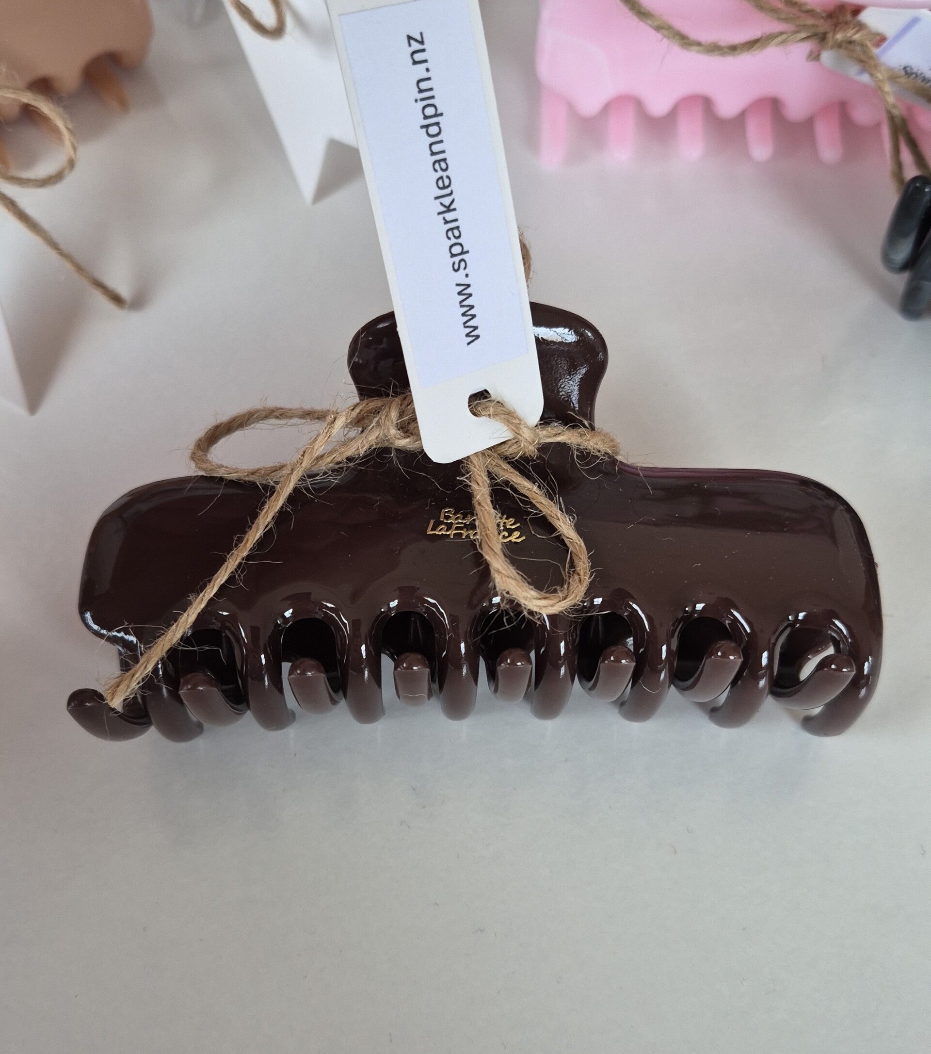 Chocolate Jumbo Claw Clips