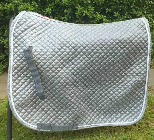 Zilco Silver sparkle glam dressage  pad - FULL