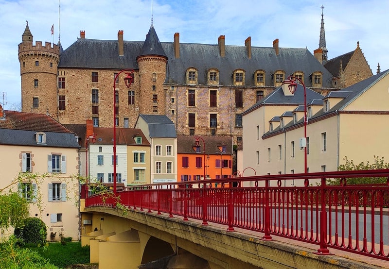 Castle in Lapalisse in France