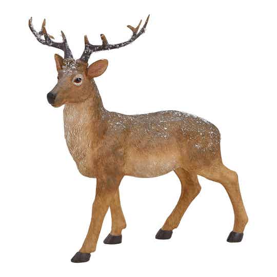 Hert van poly bruin (B/H/D) 21x23x13cm