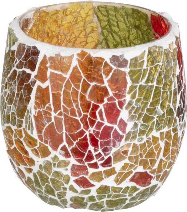 J-Line kaarsenhouder Sunset - glas - mix - small