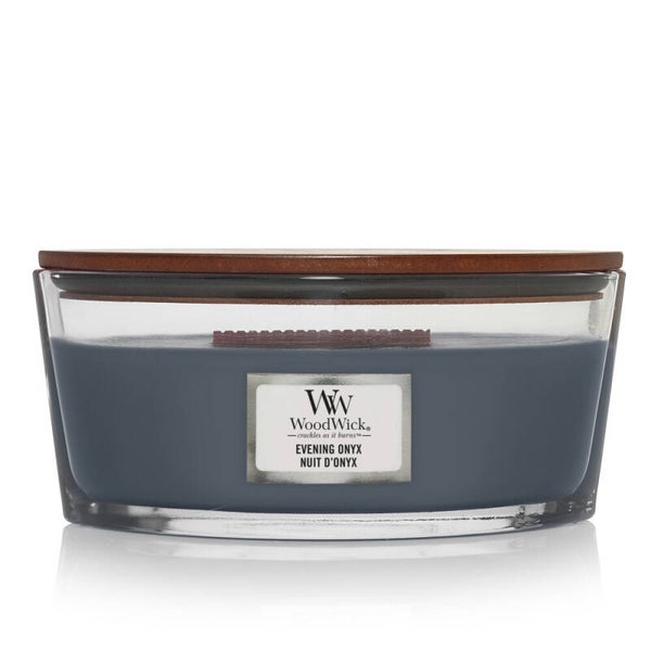 WoodWick Evening Onyx Ellipse Geurkaars – HearthWick® Flame