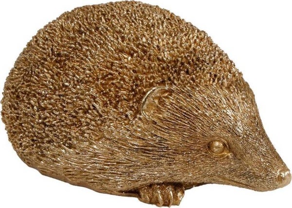 Deco egel goud polystone 15x10x7cm - Medium