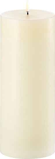 Uyuni Led Rustieke Kaars Ivory - 10,1x25cm