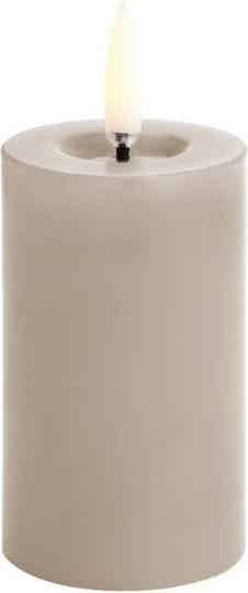 Uyuni LED Rustieke Kaars - Melted, Zandsteen - Smooth 5x7,5cm