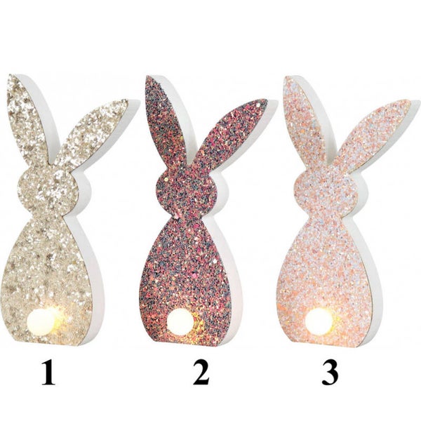 Paashaas met led lichtje - MEDIUM