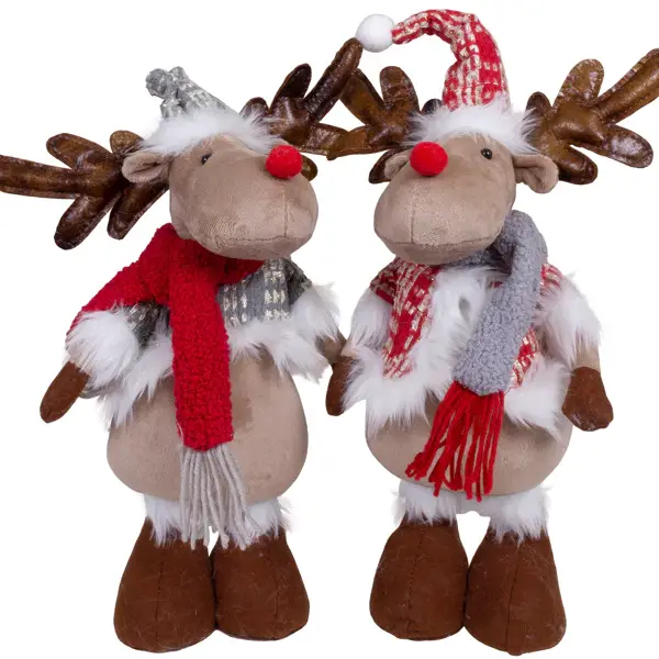 Koppel Eland 40cm (50cm) rendier decoratiefiguur - 2 stuks