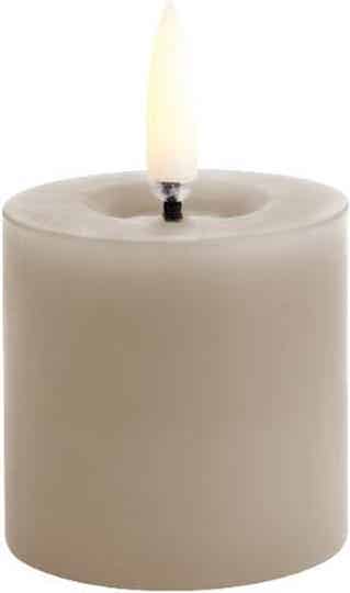 Uyuni LED Rustieke Kaars - Melted, Zandsteen - Smooth 5x4,5cm