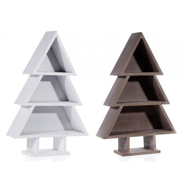 Sierplanken Kerstboom - Decoratief schap Kerstboom - Hoogte 60 cm