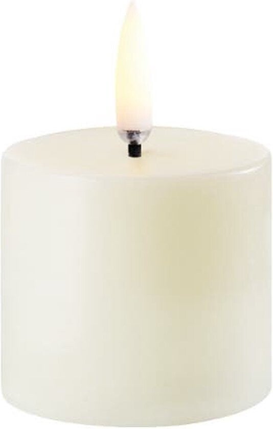Uyuni LED Rustieke Kaars Ivoor - Ø5 cm x H 4,5cm