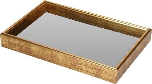 Dienblad met spiegel antiek finish