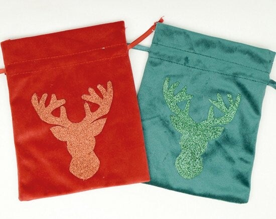 Geschenk tasjes - Edele cadeautas met trekkoord  18x14cm