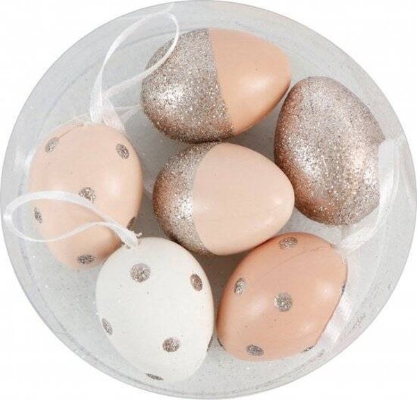 Mini Paaseieren - ei: ø3x4cm - doosjes van 6 stuks