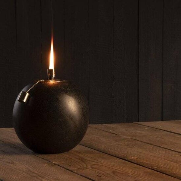 Olielamp - bolvormig - terrazzo Smal - 16cm