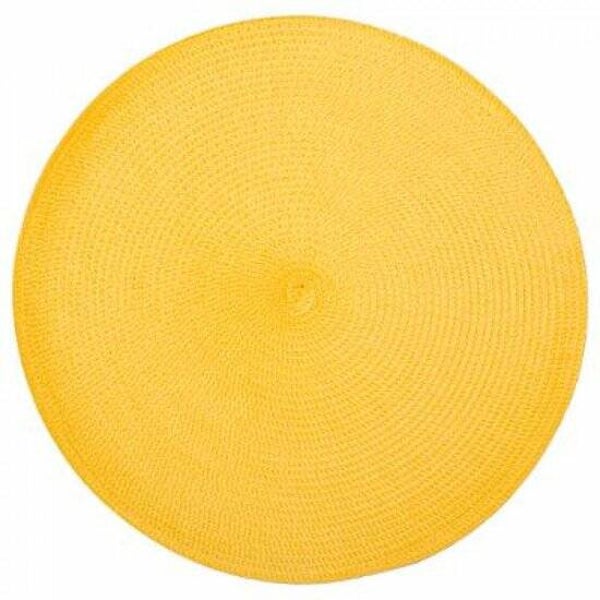 Placemat Rond Geel - Ø 38 cm
