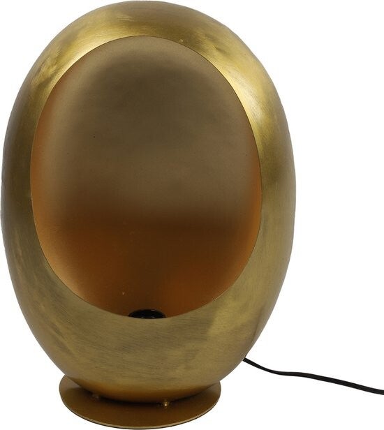 Countryfield Tafellamp Eggy M goudkleurig EU stekker 44 cm