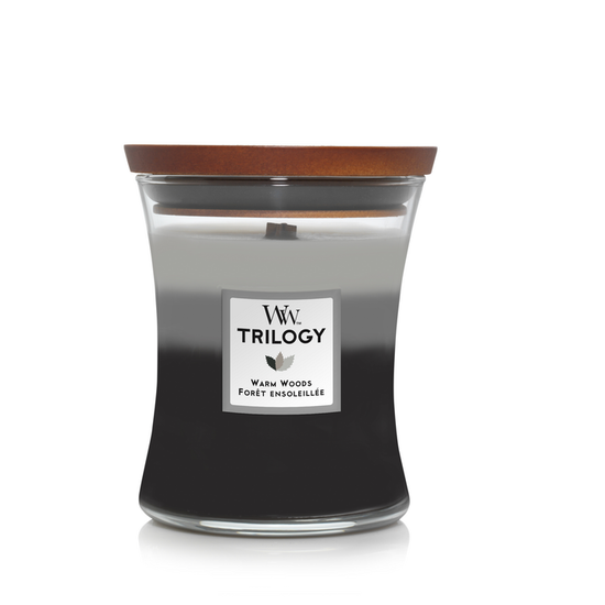 Woodwick Trilogy Medium Warm Woods