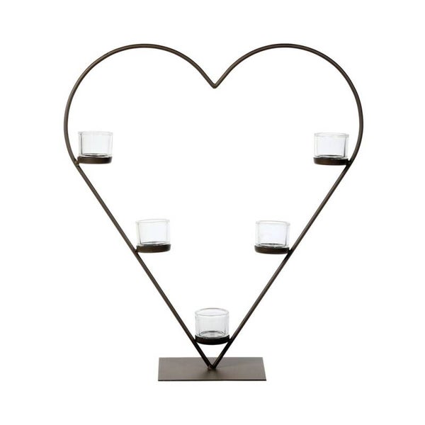 WMG Lantern Rochelle – Hartvormige Kaarsenhouder met 5 Glazen - Hoogte 60 cm