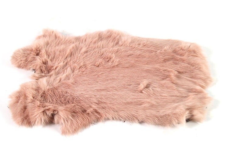Konijnenvacht oud roze-L47B36H0,5CM