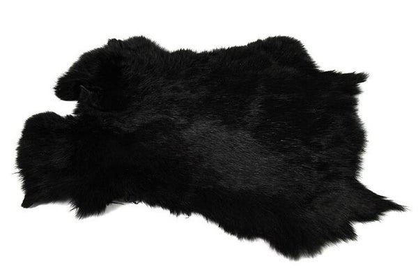 Konijnenvacht zwart-L47B36H0,5CM