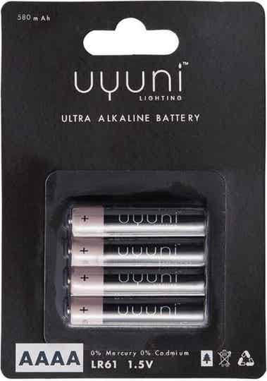 ALKALINE BATTERIES AAAA, 1,5V, 600MAH - 4 PACK