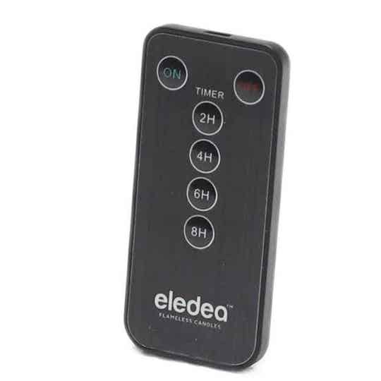 Afstandsbediening voor Ledkaarsen Eledea - Eledea Remote control, Black -1 x CR2025-batterij inbegrepen.