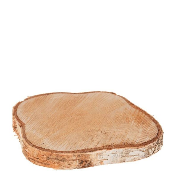 DECORATIE BERK SCHIJF - ROND - 20/25 X 3,5 CM - DIJK NATURAL