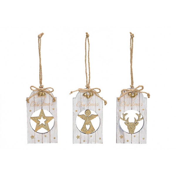 Hanger, Merry Christmas eland, ster, engel