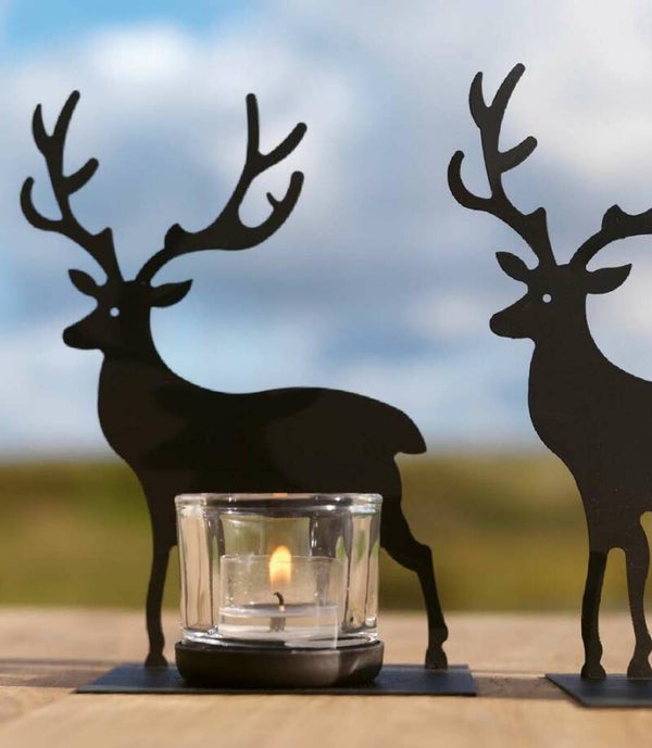 Windlicht Hert - Theelicht Rendier - Kerstdecoratie