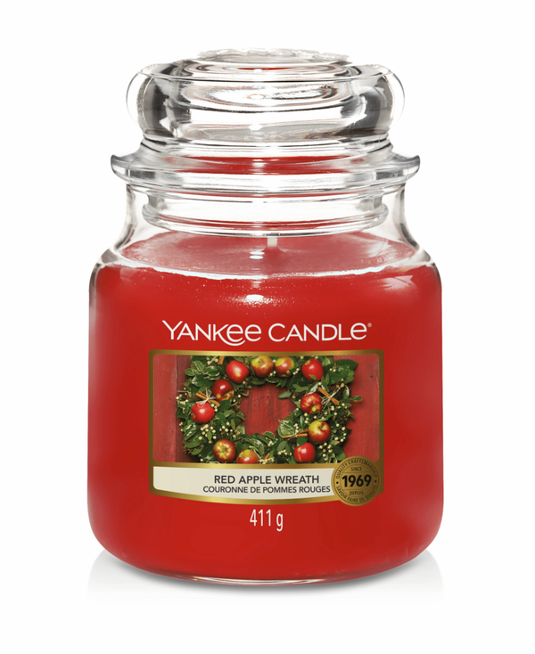 Yankee Candle Red Apple Wreath Medium Jar