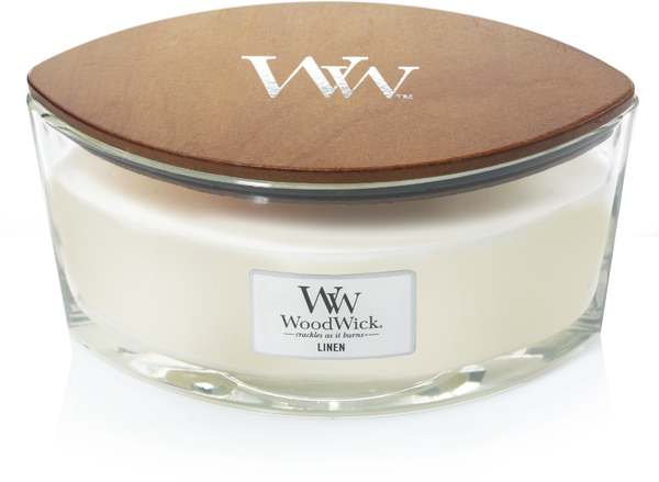 WoodWick Heartwick Flame Ellipse Linen