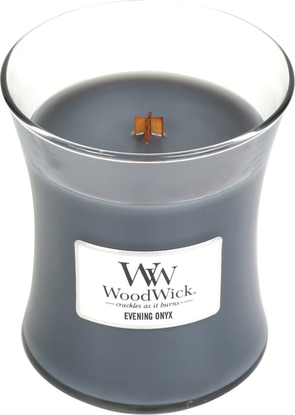Woodwick Evening Onyx Mini Candle