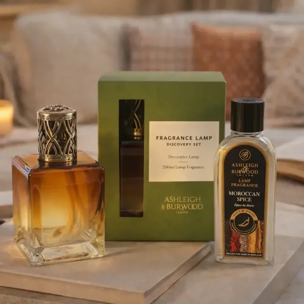 Ashleigh & Burwood Geurlamp Set Amber Obsidian – Incl. Moroccan Spice