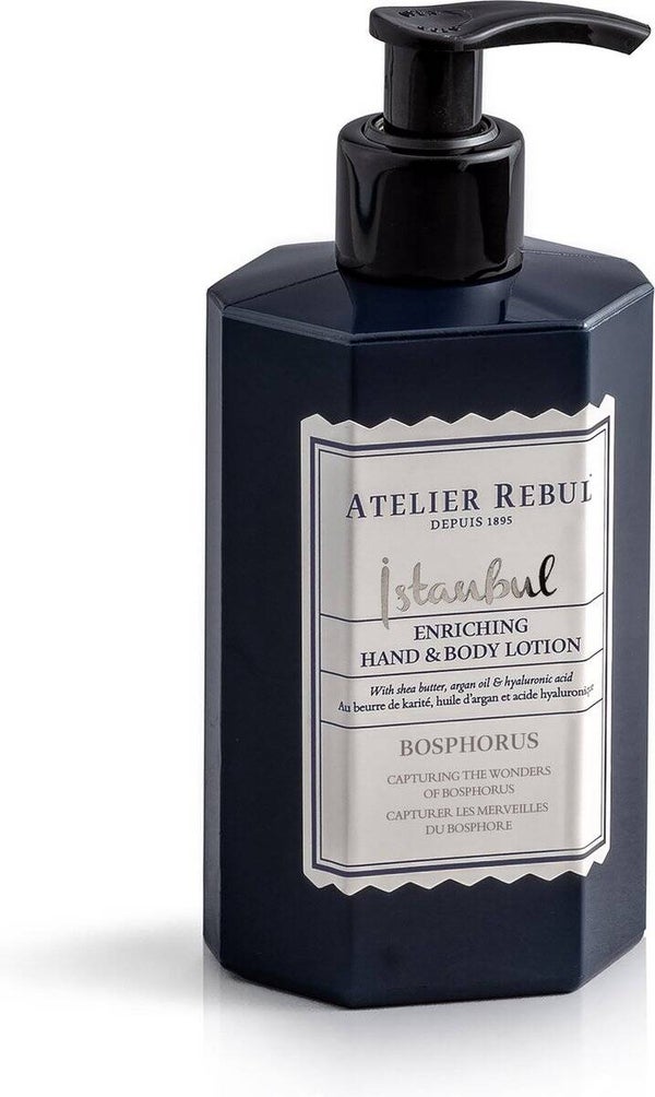 Atelier Rebul Istanbul Bosphorus - Hand & Body Lotion (250ml) - Natuurlijk - Frisse & Aquatische Geur - Hydraterend - Voor Alle Huidtypes