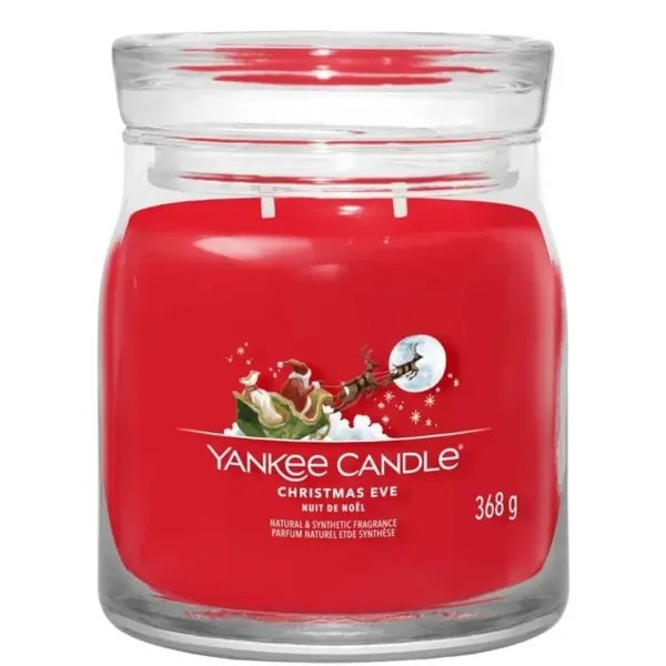 Yankee Candle Christmas Eve Medium Geurkaars – 368 g – 2 Lonten