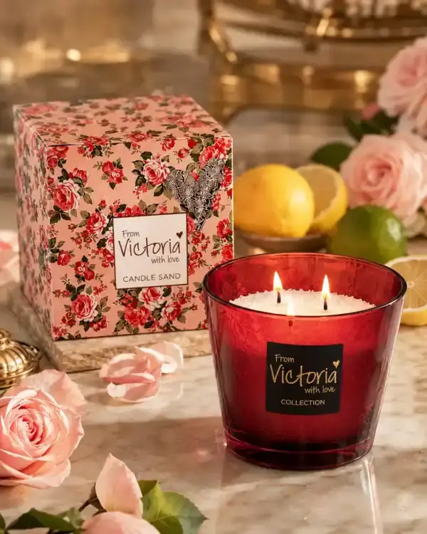 Victoria with Love Candle Sand Bliss – Geparfumeerd Kaarsenzand