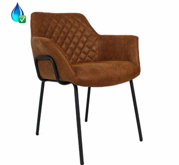 Club cognac eco-leer