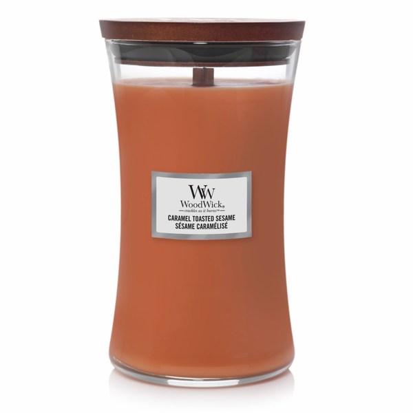 WoodWick Large Candle Caramel Toasted Sesame